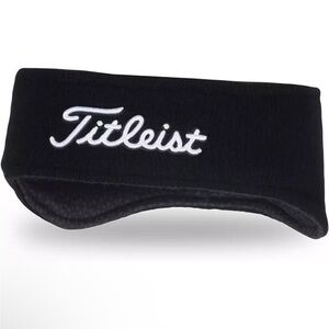 Titleist 100% extra fine merino wool headband ear warmer band black new